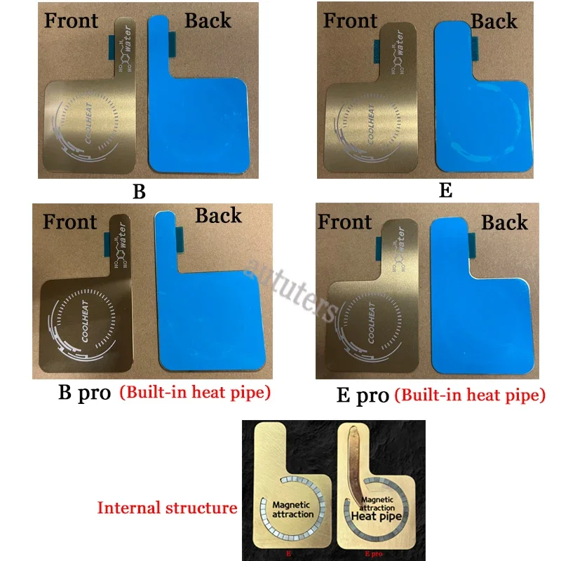 Płytka Heat Pipe do Chłodzenia Telefonu Komórkowego, Rozproszona Płytka Rozpraszająca Ciepło, Powiększa Obszar Odprowadzania Ciepła, Aluminiowa Płyta z Magnesem