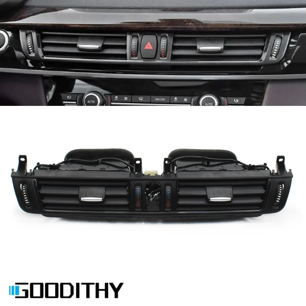 Middle Center Air Vent Grille Cover AC Vent Outlet Panel Trim For BMW X5 X6 F15 F16 F85 F86 2014 2015 2016 2017 2018 64229253115