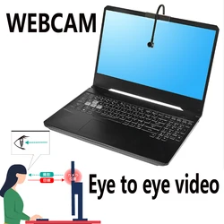 Webcam réglable à écran central œil à caméra, mise au point automatique, mini caméra USB, câble flexible, ventouse, diffusion audio en direct, 1080P, 5MP, 8MP