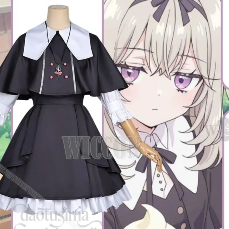 star-detecticeee-precure-cosplay-moria-ruruka-kawaii-jk-robe-uniforme-noire-goth-lolita-perruque-coiffe-halloween-noel-carnaval