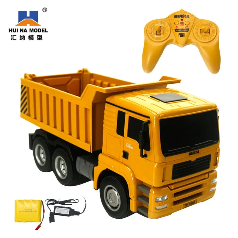 

Huina 1332 Transport Vehicle 6ch 1:18 Remote-controlled Tipping Bucket Engineering Vehicle Dump Truck Children's Electric Toy