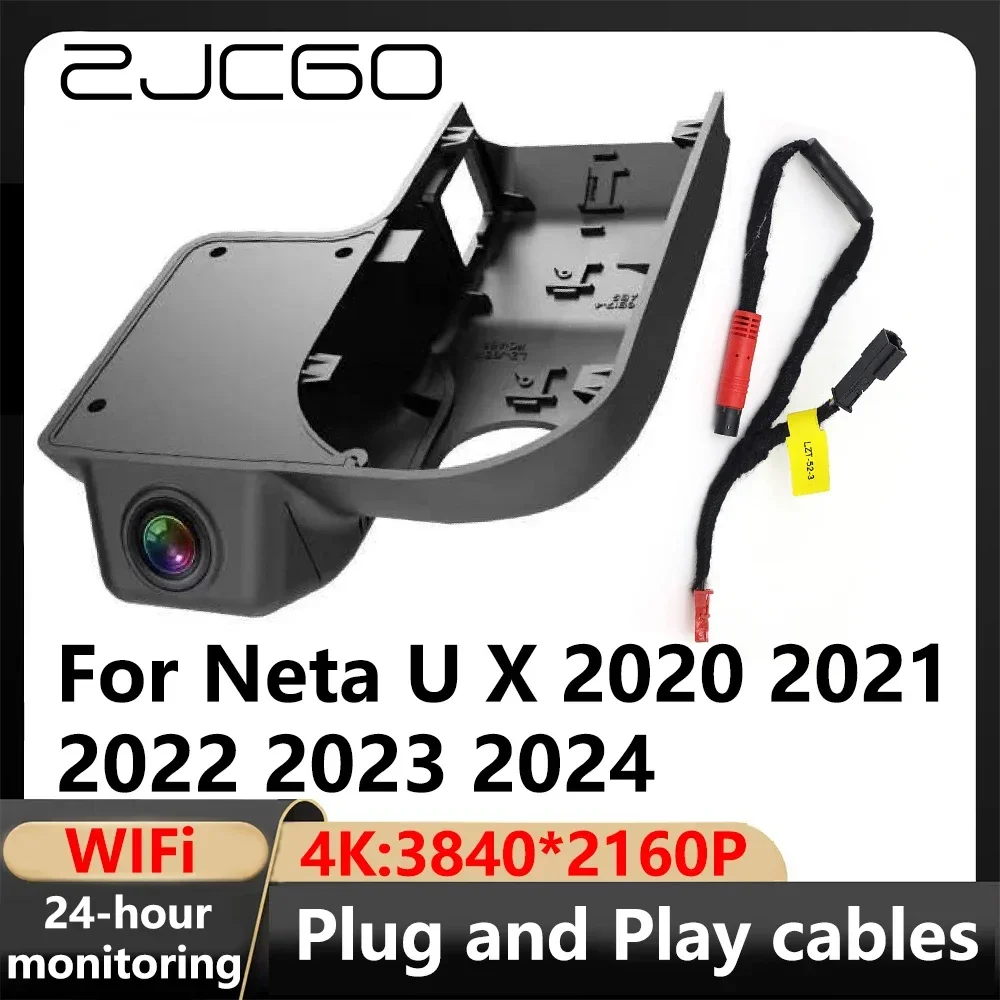 ZJCGO 4K Wifi 3840*2160 DVR Dash Cam Camera Video Recorder for Neta U X 2020 2021 2022 2023 2024