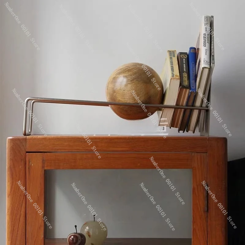 

metal stainless steel line bookshelf floor shelf living room wall storage homestay sample room display stand