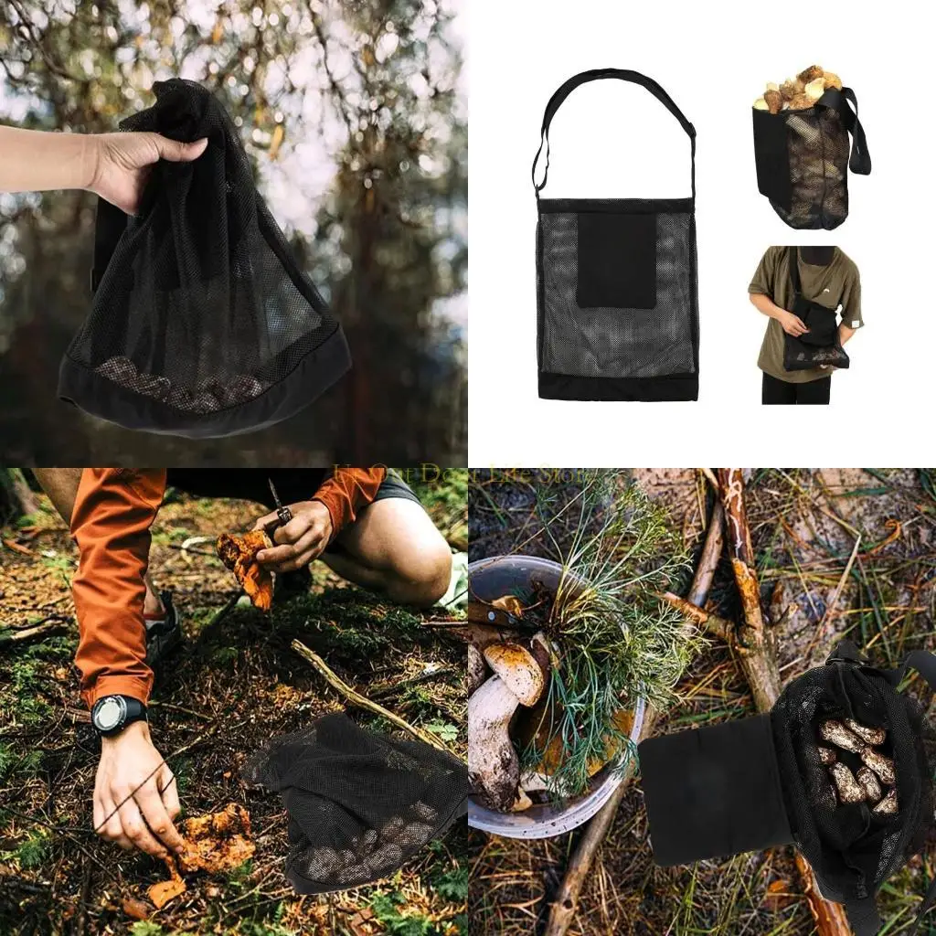 

77UF Mushroom Bag Harvest Mushroom Basket Large Capacity Fruit Picking Bag