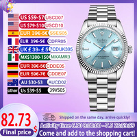 CADISEN2025design men's business mechanical watch top AR sapphire MIYOTA 8215 fashion automatic watch men's stainless steel 100M