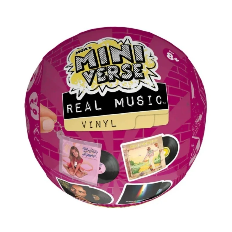 Nieuwe Mini Verse Real Music Vinyls: DIY Mini Speelgoed Vinylplaat Fan Blind Box Miniatuur Platenspeler Ornament Verrassing Bal Speelgoed