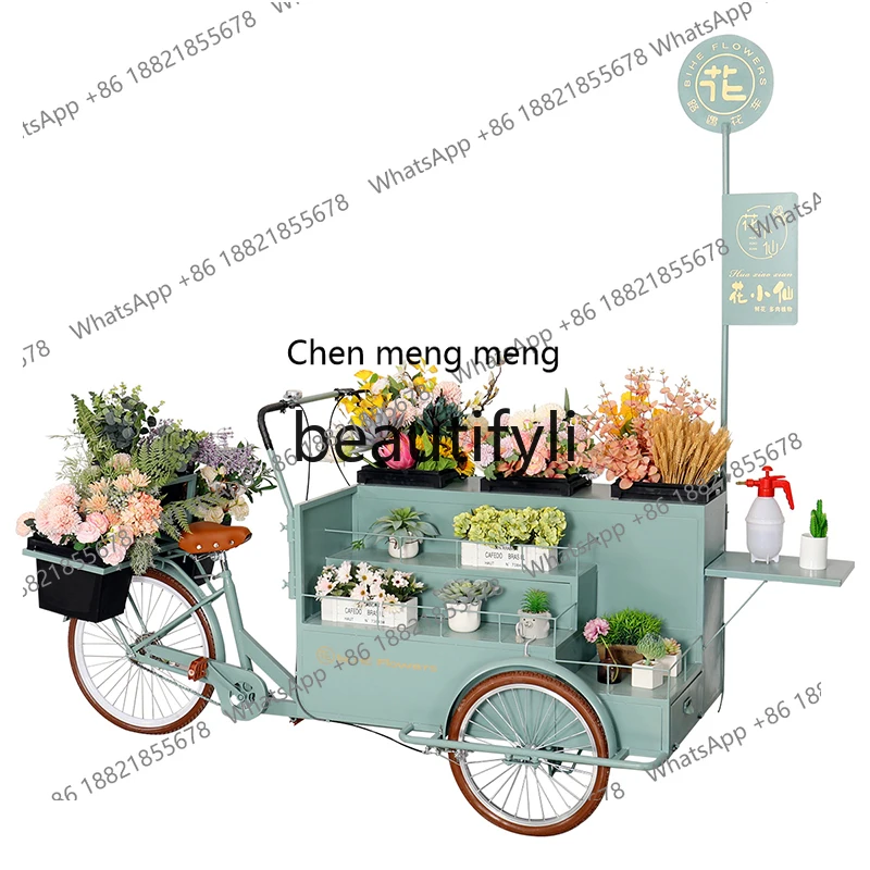 Three-wheeled stall car Commercial square Mobile sales, store event promotional float, display car