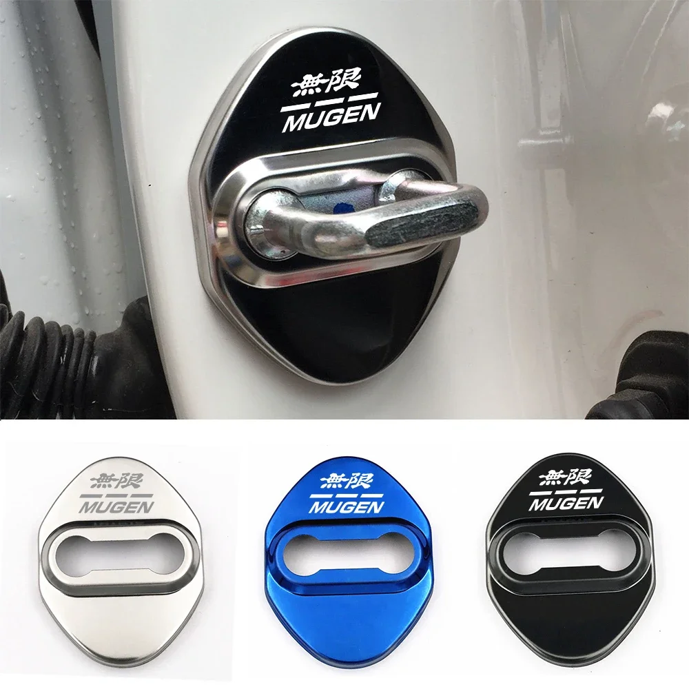 Car Door Lock Cover Auto Protection Case for Honda Mugen Accord Civic Si Odyssey Fit CR-V CR-Z Vezel Interga Car Accessories