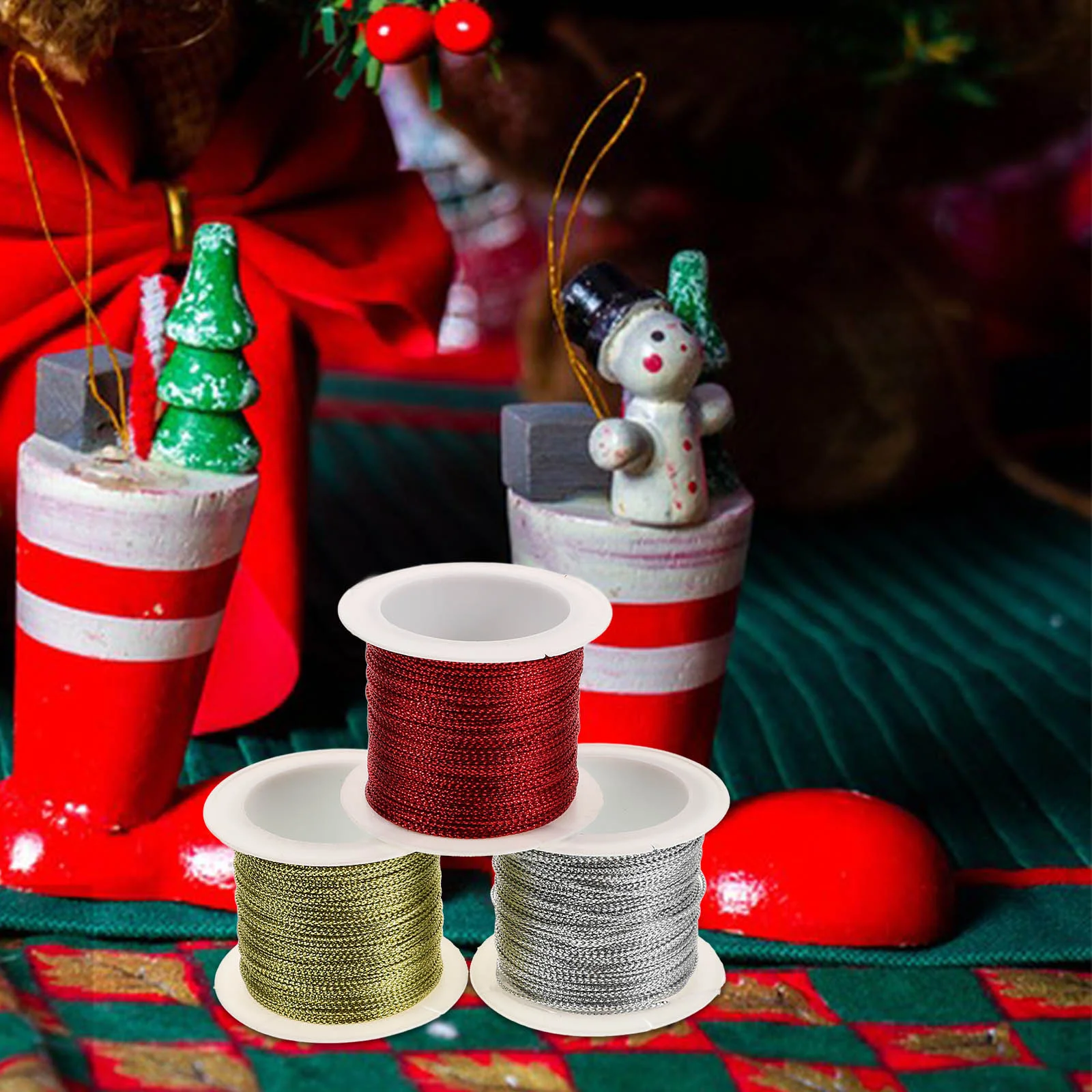 3 corde per etichette, corde elastiche metalliche, nastro, filo per gioielli, decorazioni in raso, linea artigianale