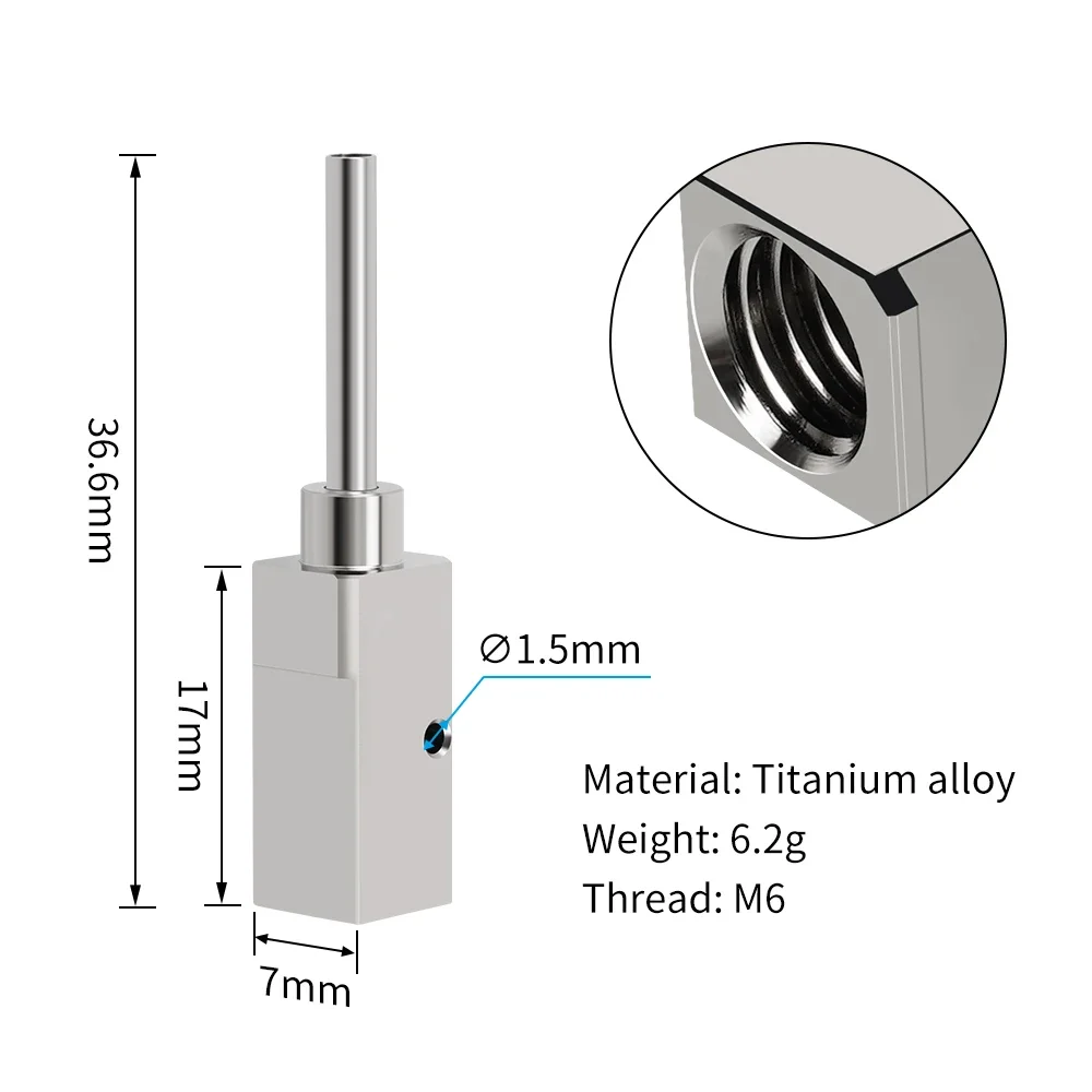 550℃ Copper Heater Block for 3D Printer with Hardened Steel Nozzles Brass Silicone Socket For Bambu Lab X1 Carbon X1 3d Printer