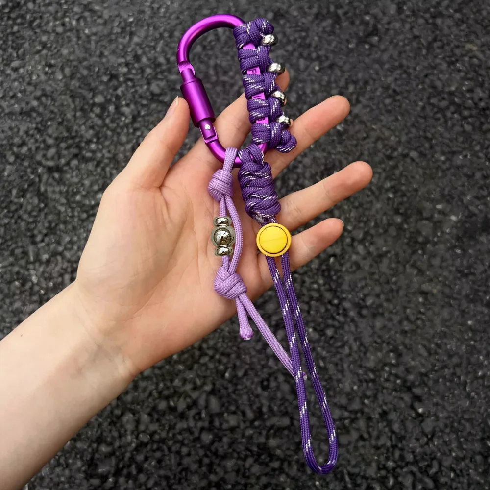 Handgefertigter Kreativer Bergsteiger-Schlüsselanhänger mit Anti-Verlust-Hängeseil, Outdoor-Mehrzweck-Rucksack-Schnalle, Schlüsselband – Detail 5