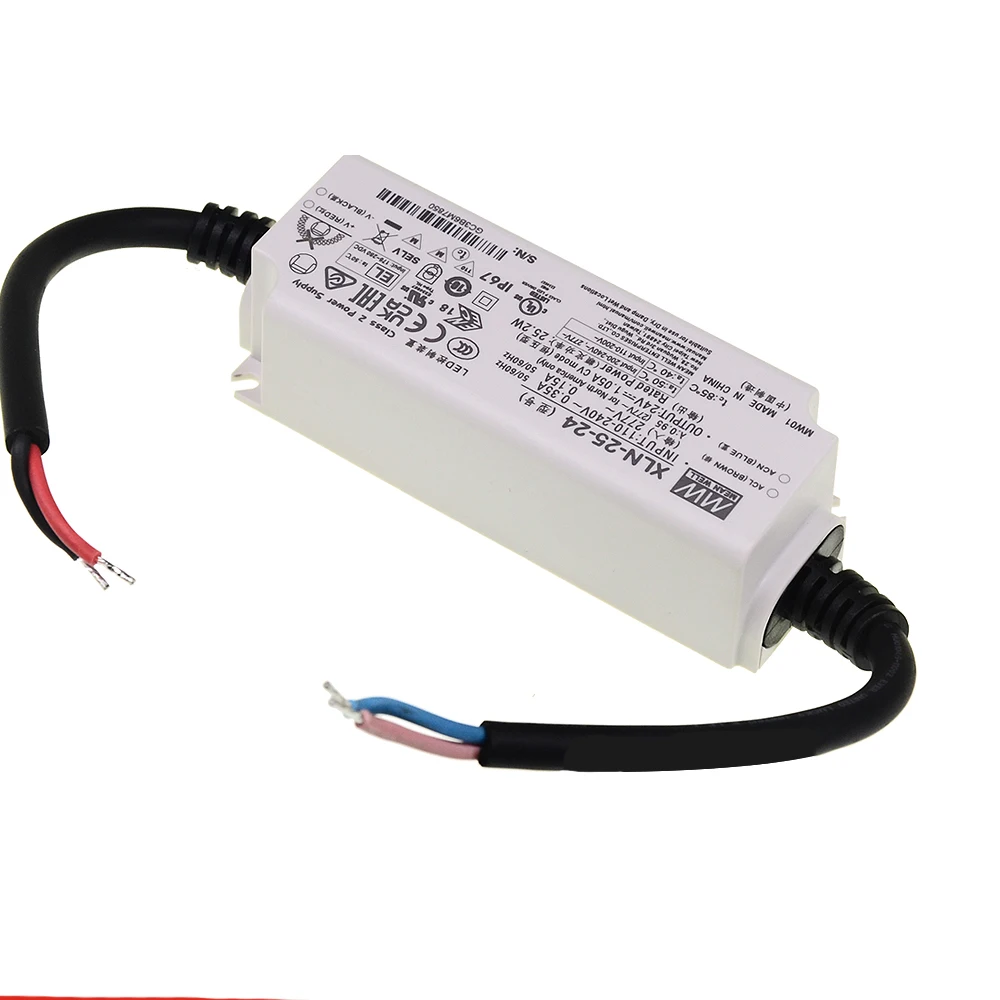 (Meanwell)XLN-25/40/60 -12/24/48/H 시리즈 LED 드라이버 25W 40W 60W 다단계 정전력 및 전압 12V/24V LED 조명용