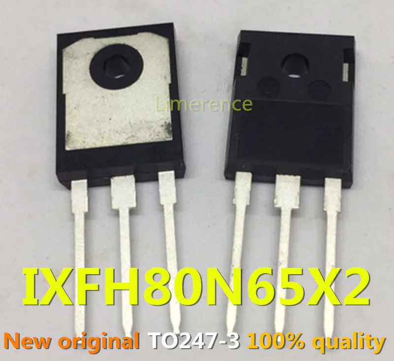 100% nuevo 50 unids/lote original diode IXFH80N65X2 650V 80A TO-247  IXFH80N65  80N65 MOSFET Transistor