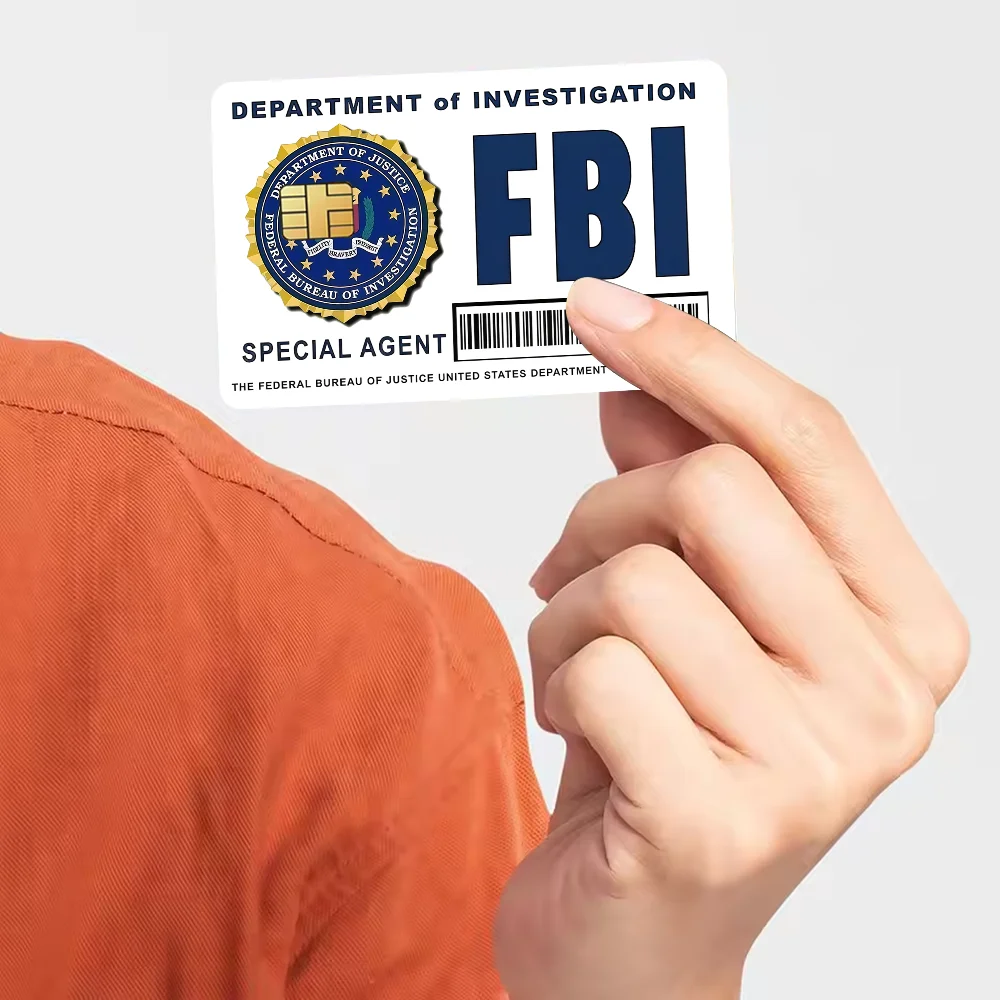 F-FBI Bank-Kreditkarten, Buspass-Aufkleber, coole Dekoration, wasserfest, 4 Stück Karte – Detail 5