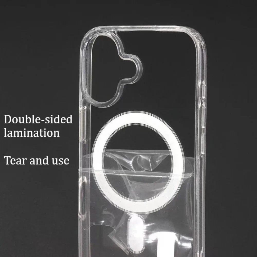 Transparente MagSafe-Hülle für iPhone 18 17 Air 16 16E 15 14 13 12 Mini 11 Pro XR X XS Max 7 8 Plus Magnetische Kabellose Ladehülle – Detail 8