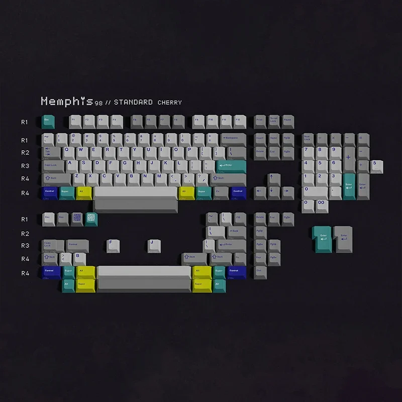 

98 retro sublimation keycap pbt original glass beads skin feel