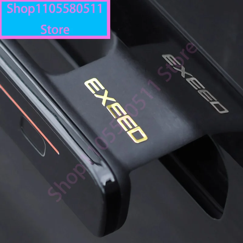 For EXLANTIX ET EXEED STERRA ET 2024-2025 Car Door Handle Labels Metal Logo Body Stickers Automobile Modification Supplies
