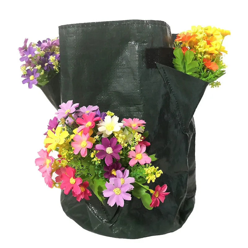 5/7/10 Gallon Strawberry Tomato Flower Growing Bag Multi-mouth Container Bags Grow Planter Pot Garden Tools