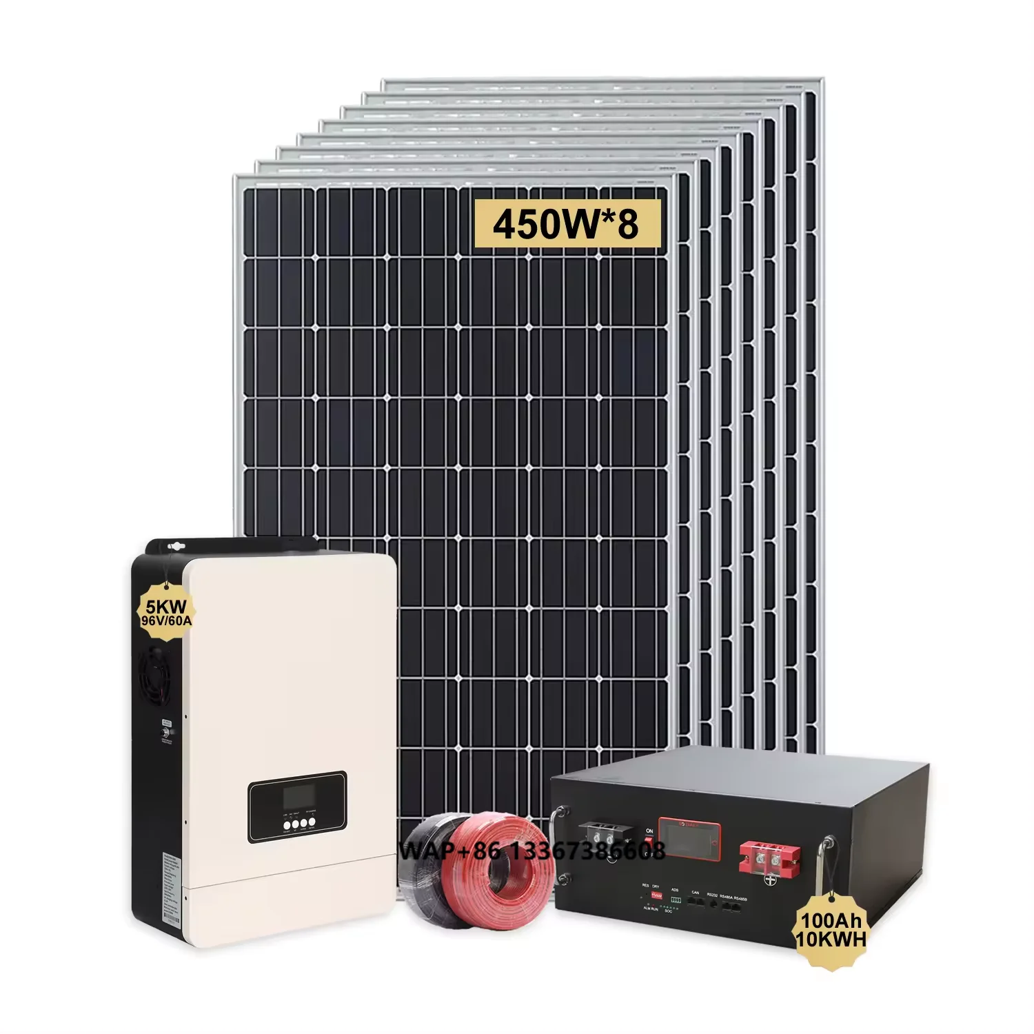 High Output Solar Energy for Solar System 5Kw Off Grid Power System Solar Panel for Home Use
