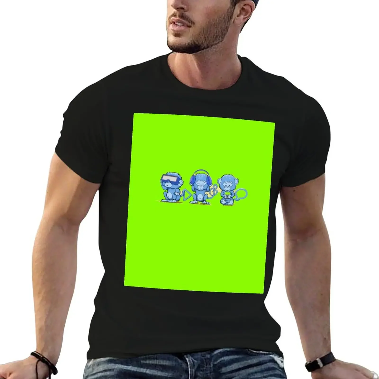 

Monkeys T-Shirt man t shirt blanks football t shirt heavy weight t shirts for men