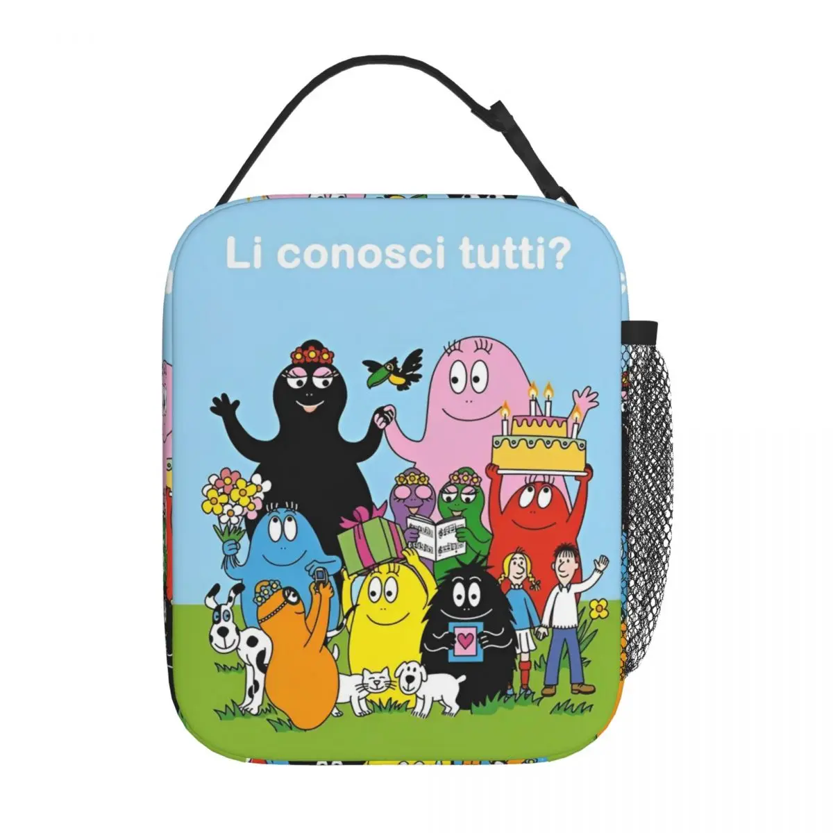 

Barbapapa Family Cartoon TV Show Insulated Lunch Bags Portable Reusable Cooler Bag Tote Lunch Box Beach Outdoor Bento Pouch