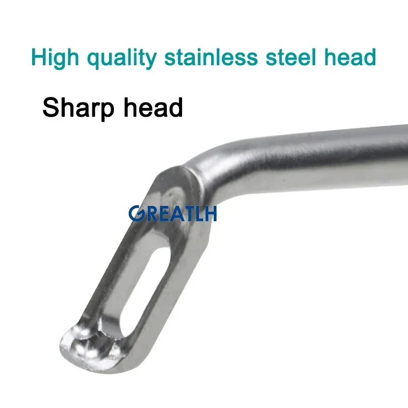 Push Scraper Silica Gel Anti-skid Handle Stainless Steel Orthopedic Instrument pet