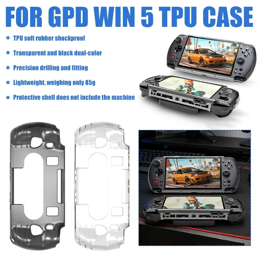 

Защитный чехол для GPD Win 5, прозрачный защитный чехол из ТПУ, защитный чехол для игрового портативного устройства, защитный чехол от падения, водонепроницаемый