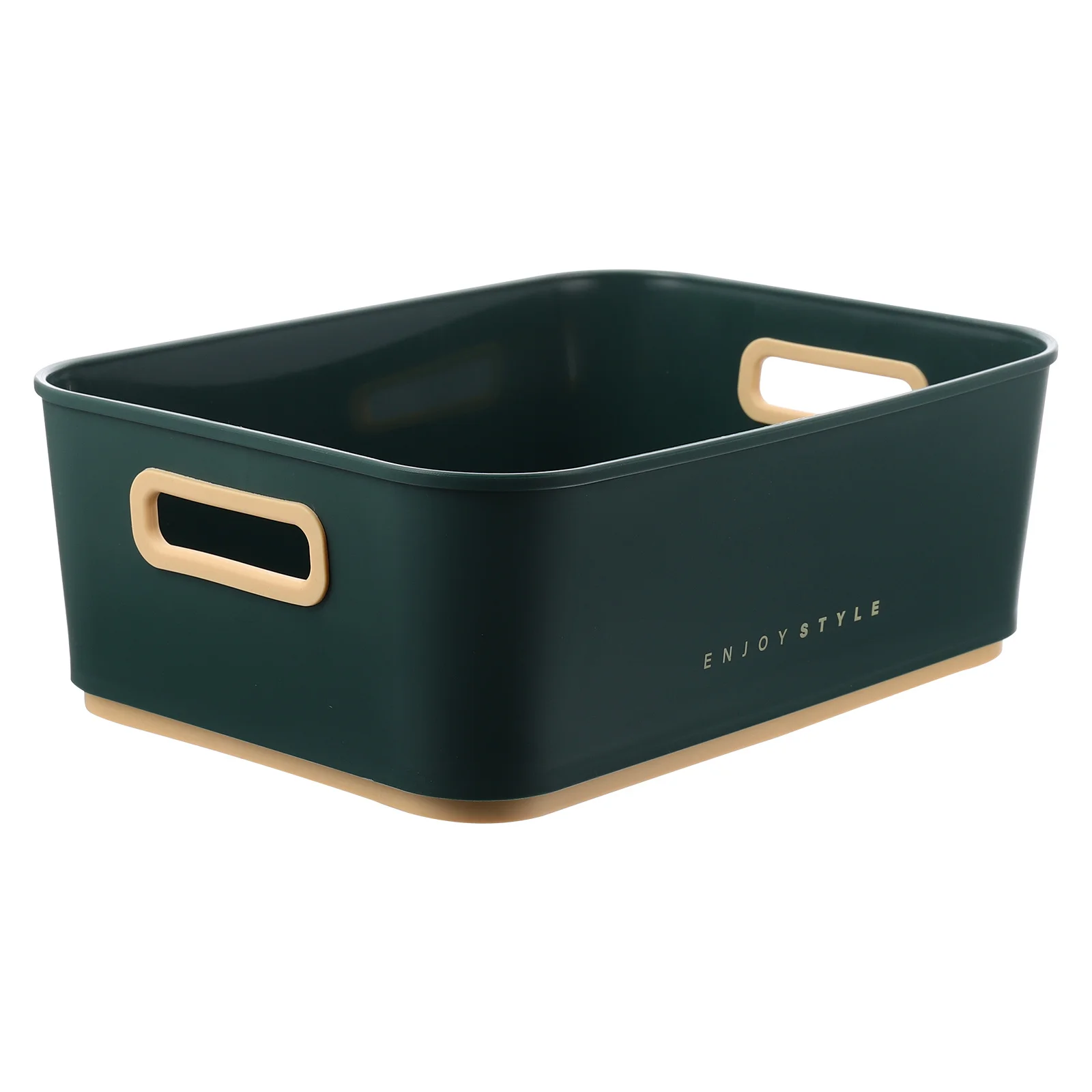 1 pçs recipiente de armazenamento do banheiro elegante cesta organizador para artigos diversos desktop arrumação economia espaço essencial