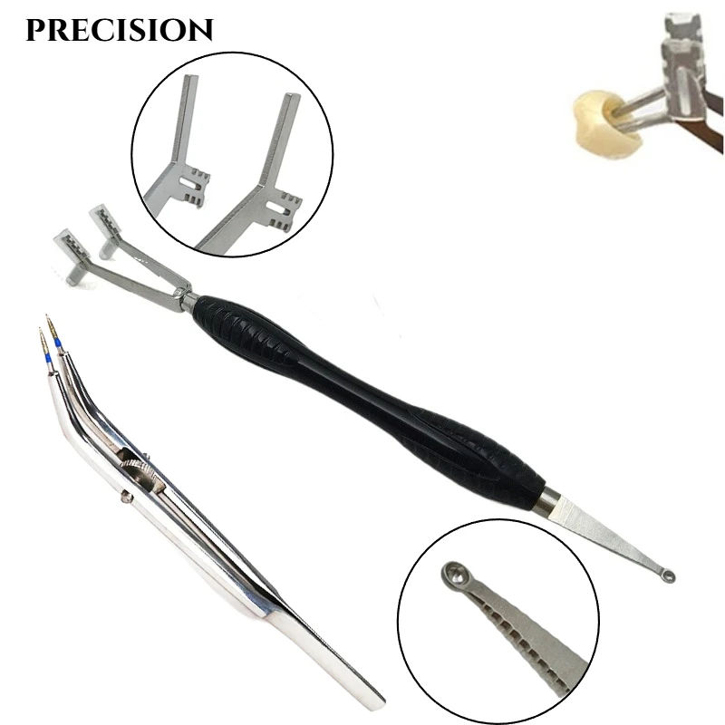 

Dental Crown Holder Tooth Crown Support Remover Pliers Zirconia Ceramic Holder Dental Posterior Anterior Crown Bridge Placer