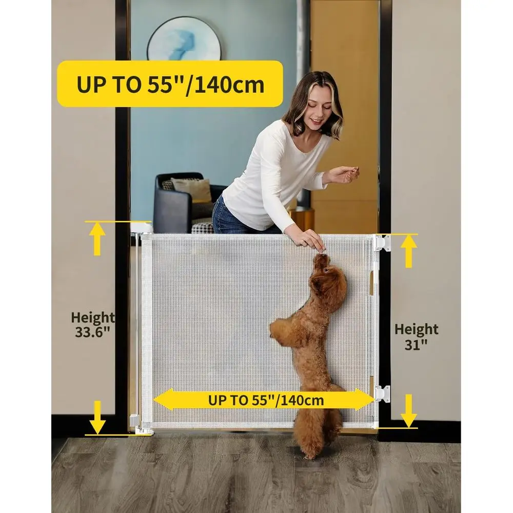 Retractable Baby Gate,Mesh Baby Gate or Mesh Dog Gate,33