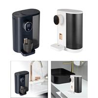 Mouthwash Dispenser Easy to Fill USB Charging 600ml LED Screen Wall Mounted for Restroom Hotel Home Kitchen Housewarming Gifts