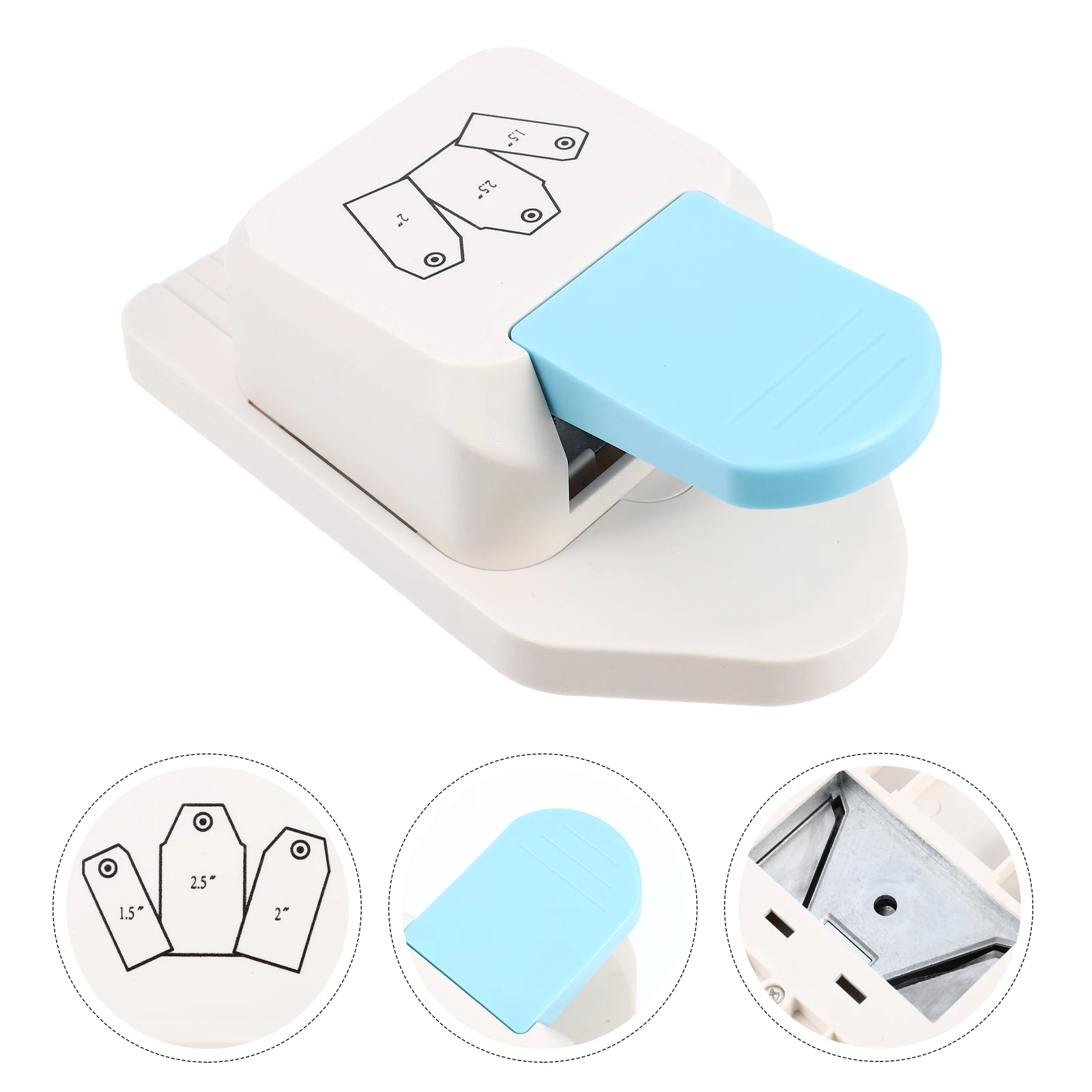 

Craft Punching 3 Sizes 3.8cm 5.0cm 6.4cm No Jam DIY Scrapbooking Paper Craft Punch Art Activities Child H held