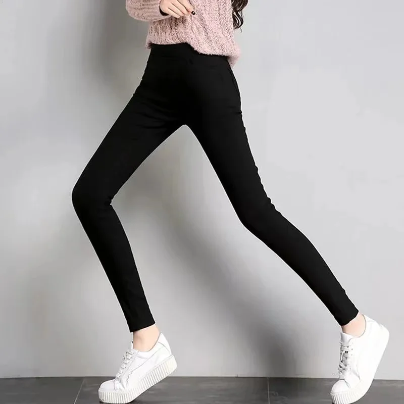 Women's Eight-Point Pencil Pants Thin Spring Autumn Slimming Black Small Foot Nine-Point Small Size Lead Pants Summer 2026 New
