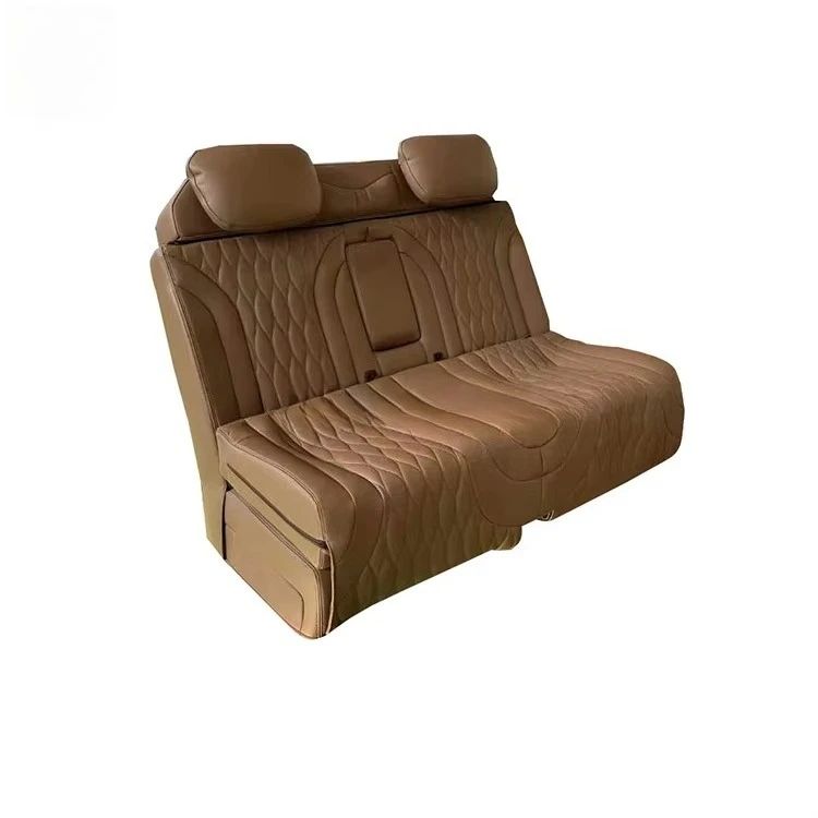 Customize Electric Multiple Functions Full Rock And Roll Bed 3-fold Luxury Sofa Bed Seat For RV Camper Van Campervan Caravan