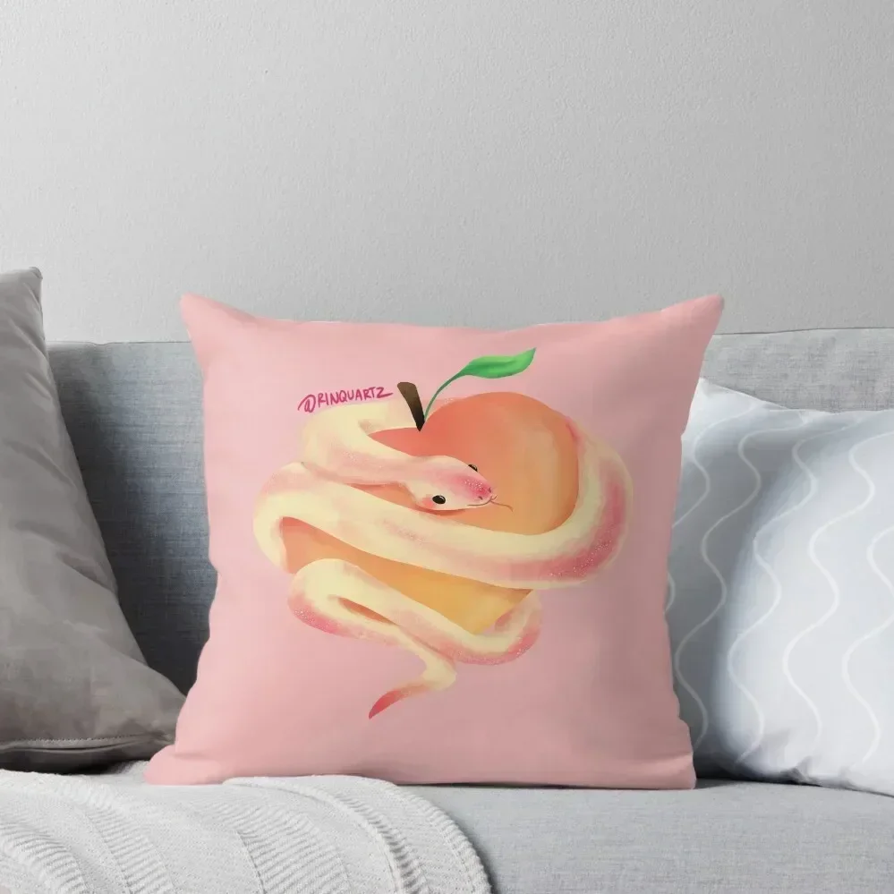 

peach snake Throw Pillow Pillow Covers Decorative Pillowcase Cushion Cushion Child pillow pillowcase
