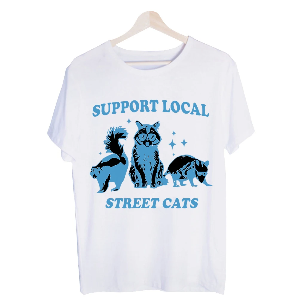 Men's Cat Animal Graphic Tee, Short Sleeve Crew Neck T-Shirt for Casual Daily Wear and Street Style