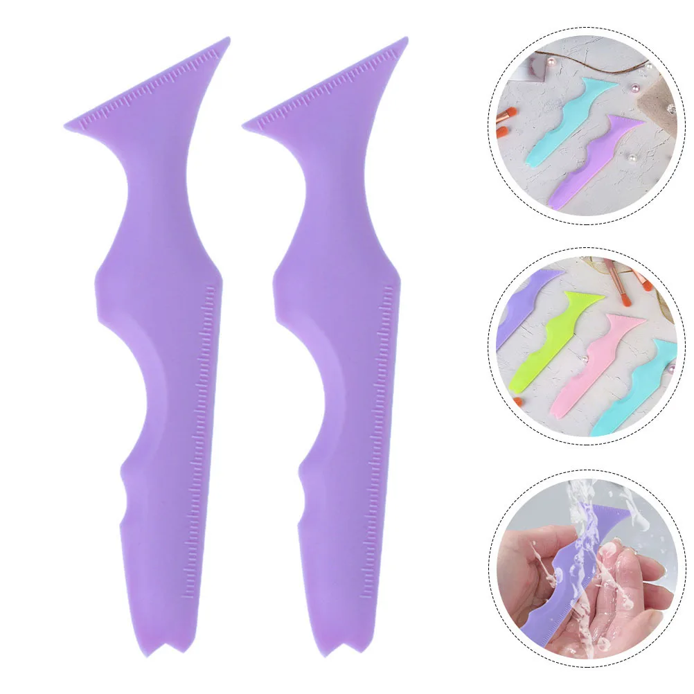 2 pezzi stencil per eyeliner guida per il trucco modello di fodera alata ombretto strumento per l'applicazione delle labbra stencil per eyeliner multifunzionali