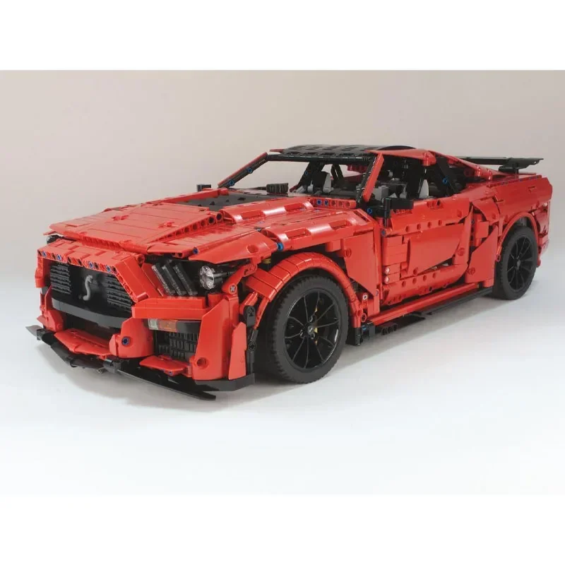 MOC-50047 Red New Supercar GT500 Assembly Splicing Building Block Model 3932 Parts Building Blocks Kids Birthday Toy Gift