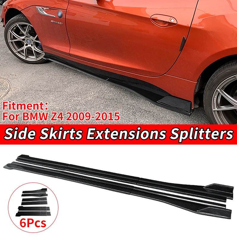 

Car Left/Right Side Skirts Extensions Bumper Lateral Shovel Door Lip Splitters Winglet Accessories ABS For BMW Z4 2009-2015 2012
