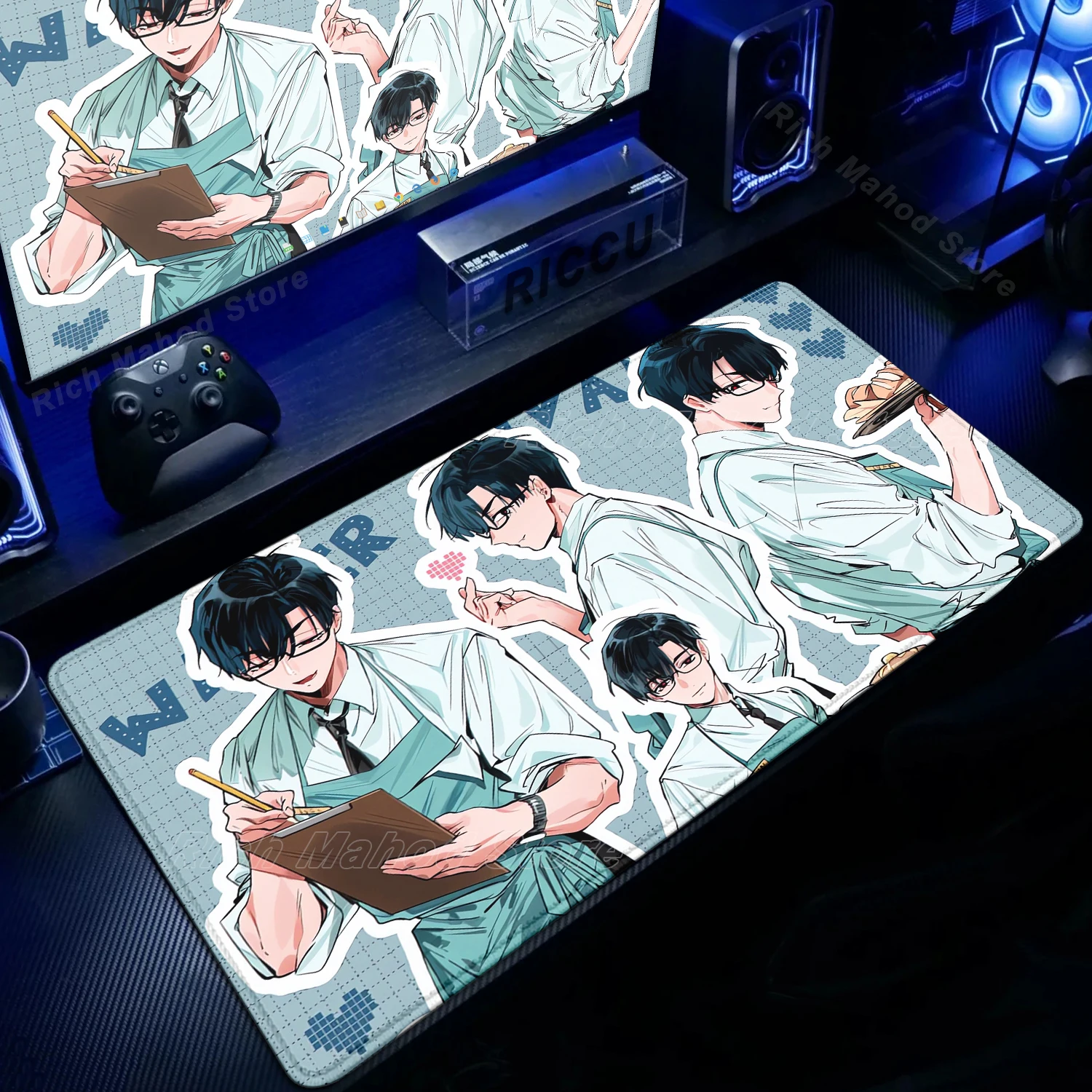 

Anime Large Mouse Pad XL Laptop Mousepad Alien Stage Mizi Till Ivan Extended Desk Mat PC Accessories Gaming Keyboard Pad 90x40CM