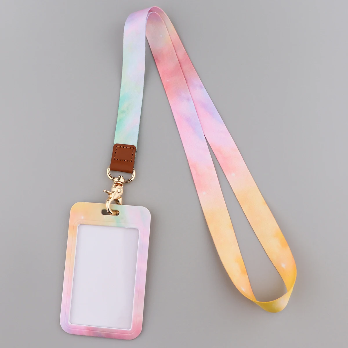 ER1888 Minimalistic Color Rendering Lanyard Card ID Holder Car KeyChain ID Card Pass Phone Badge Keyring Holder Jewelry