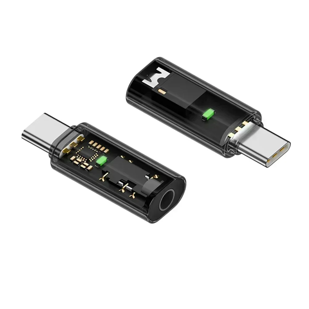 3.5mm Female To TYPE-C Male Adapter Digital Decoding Audio Cable 2pcs  For Test Measurement Tool Accessory