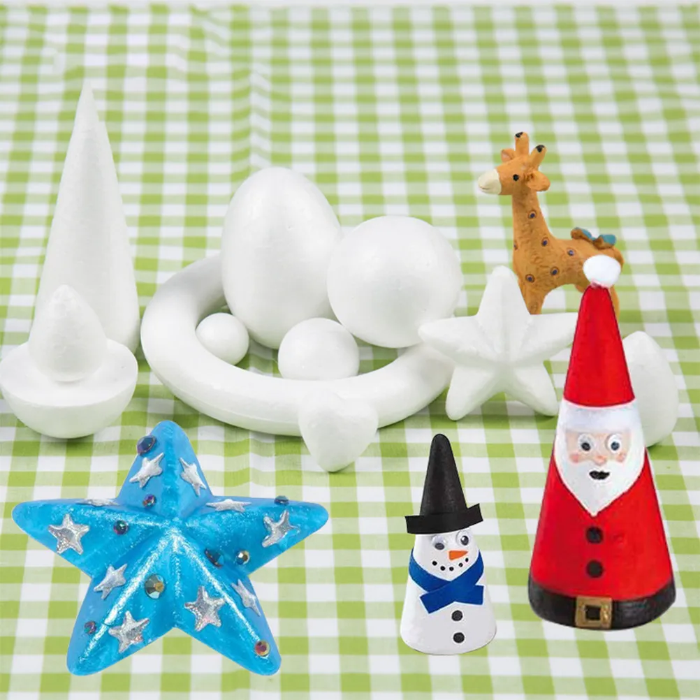 20Pcs 8.5cm Foam Pentagram Decorations DIY Craft Material for Birthday Halloween Decor Mini Charms Party Favors