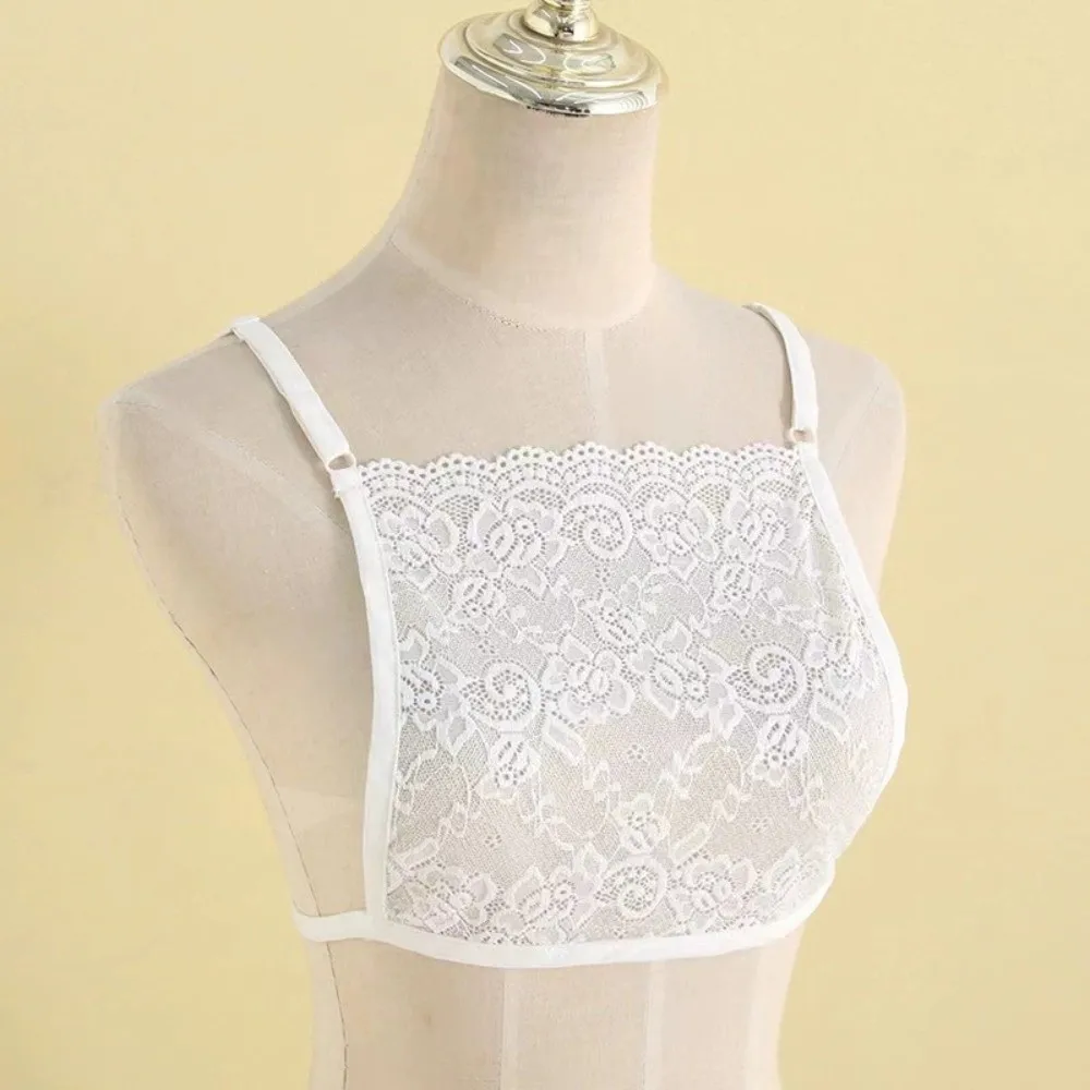 Lace Fake Collar Accessory Breathable Prevent Exposure Lace Cover Up Prevent Light Leakage Overlay Wrapped Chest Overlay Lady
