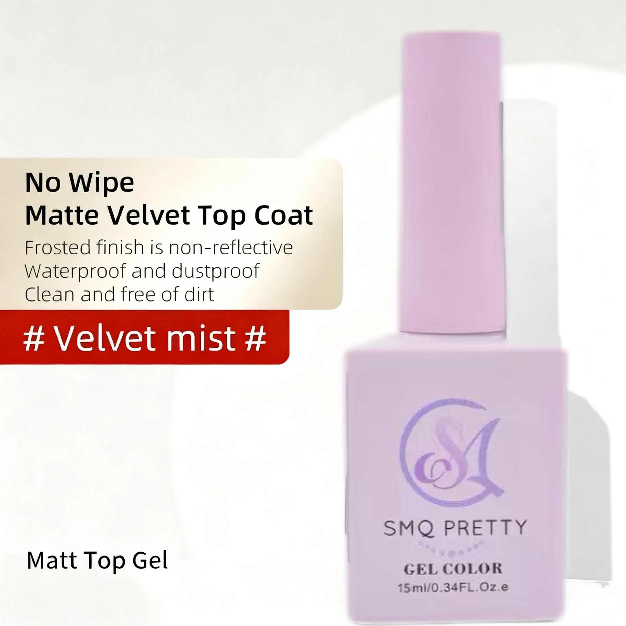 12 جرام المخملية ماتي معطف فوقي هلام مسمار البولندية UV جل نقع قبالة شبه دائمة الورنيش واضح ماتي معطف فوقي مسمار الفن ورنيش #2