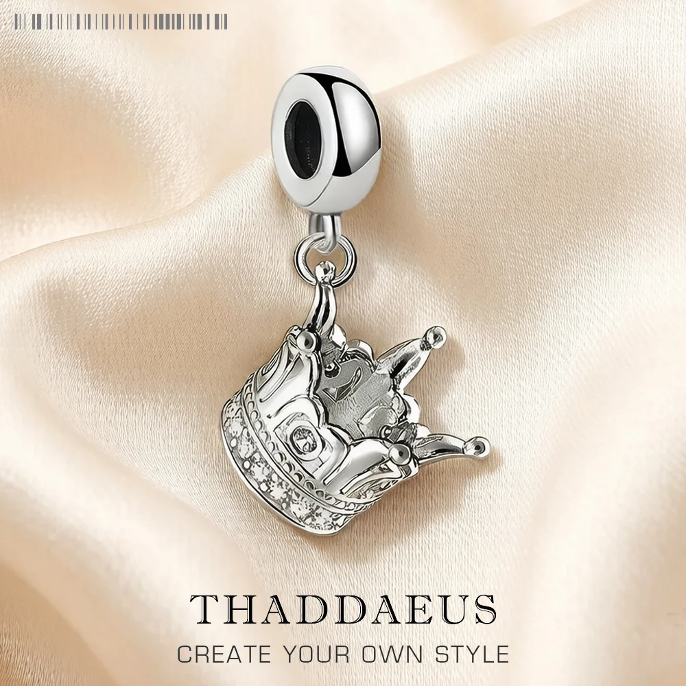 Crown Charm Pendant 2022 Europe Summer 925 Sterling Silver Vintage Gift For Women Men Jewelry
