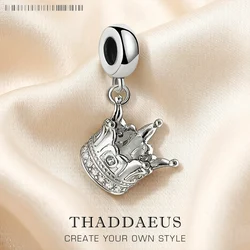 Crown Charm Pendant 2022 Europe Summer 925 Sterling Silver Vintage Gift For Women Men Jewelry
