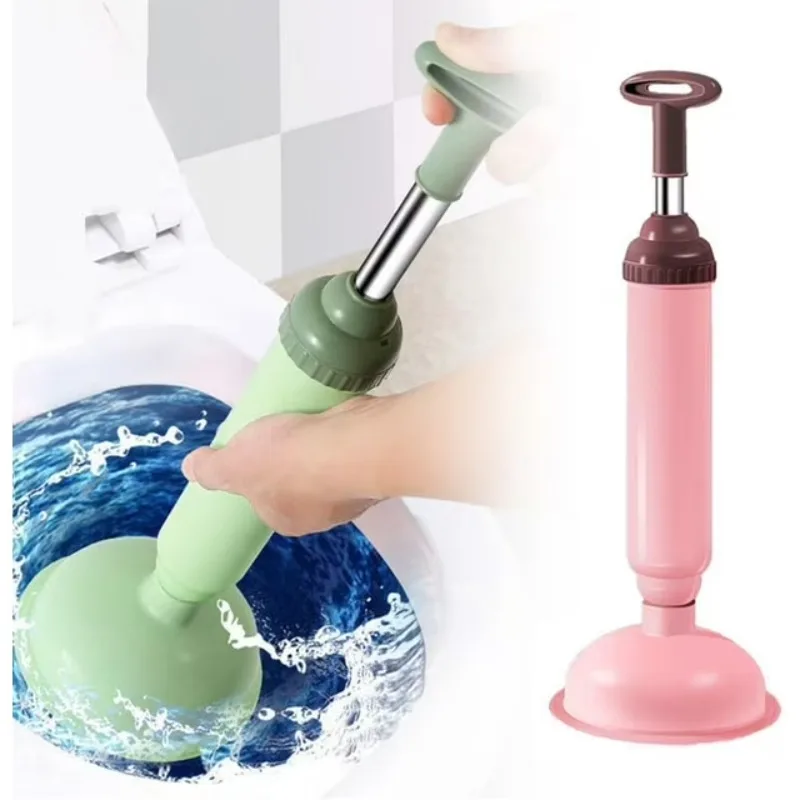 Powerful Toilet Plunger Sink Drain Unclogger High-Pressure Manual Plunger for Bathroom Kitchen Drains Effective Clog Remover