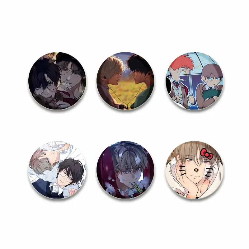 Creative KOREAN BL Manhwa Brooch Cartoon Cirrus BAEK Skylar YEON Enamel Pins Backpack Clothing Jewelry Badge Accessories Gifts