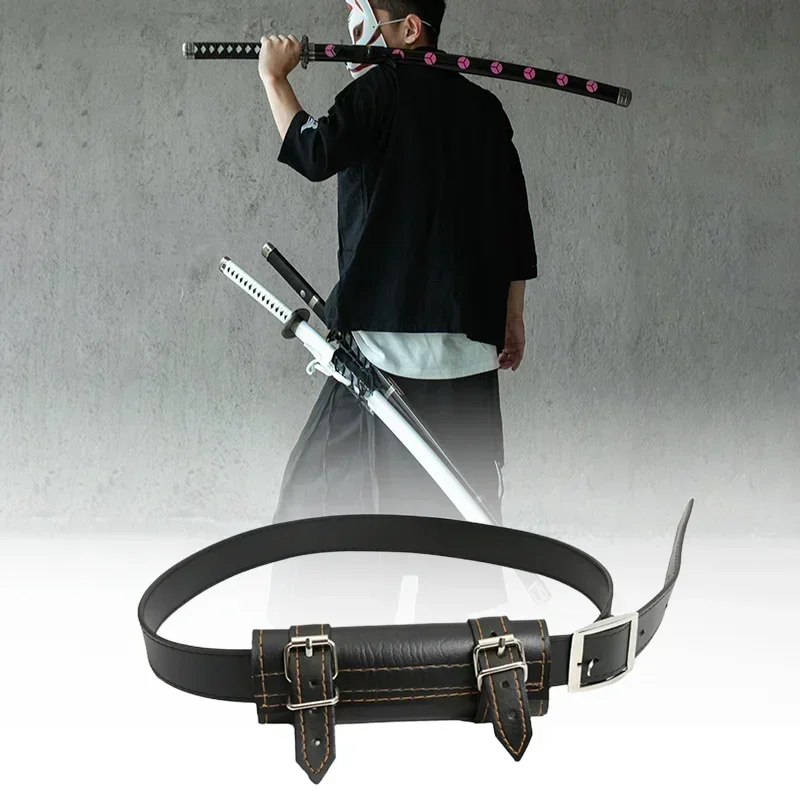 Demon Slayer Anime Cosplay Prop Japanese Samurai Sword Waist Sleeve Straps Ninja Katana Scabbard Belt Holder Katana Belt Holster